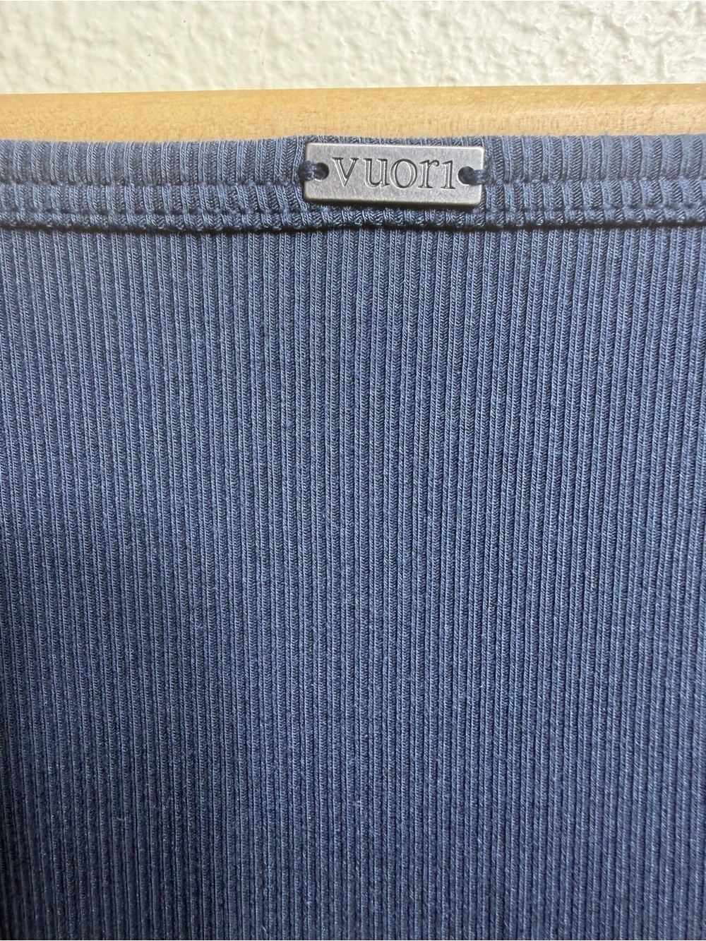 Vuori Pose Cooper Tank Ocean Blue Ribbed Shelf Tank M - Picture 6 of 6
